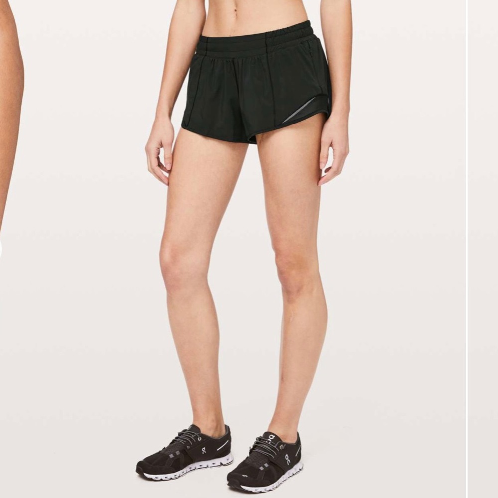Lululemon Black Hotty Hot Short II *2.5" 6 - Picture 1 of 9
